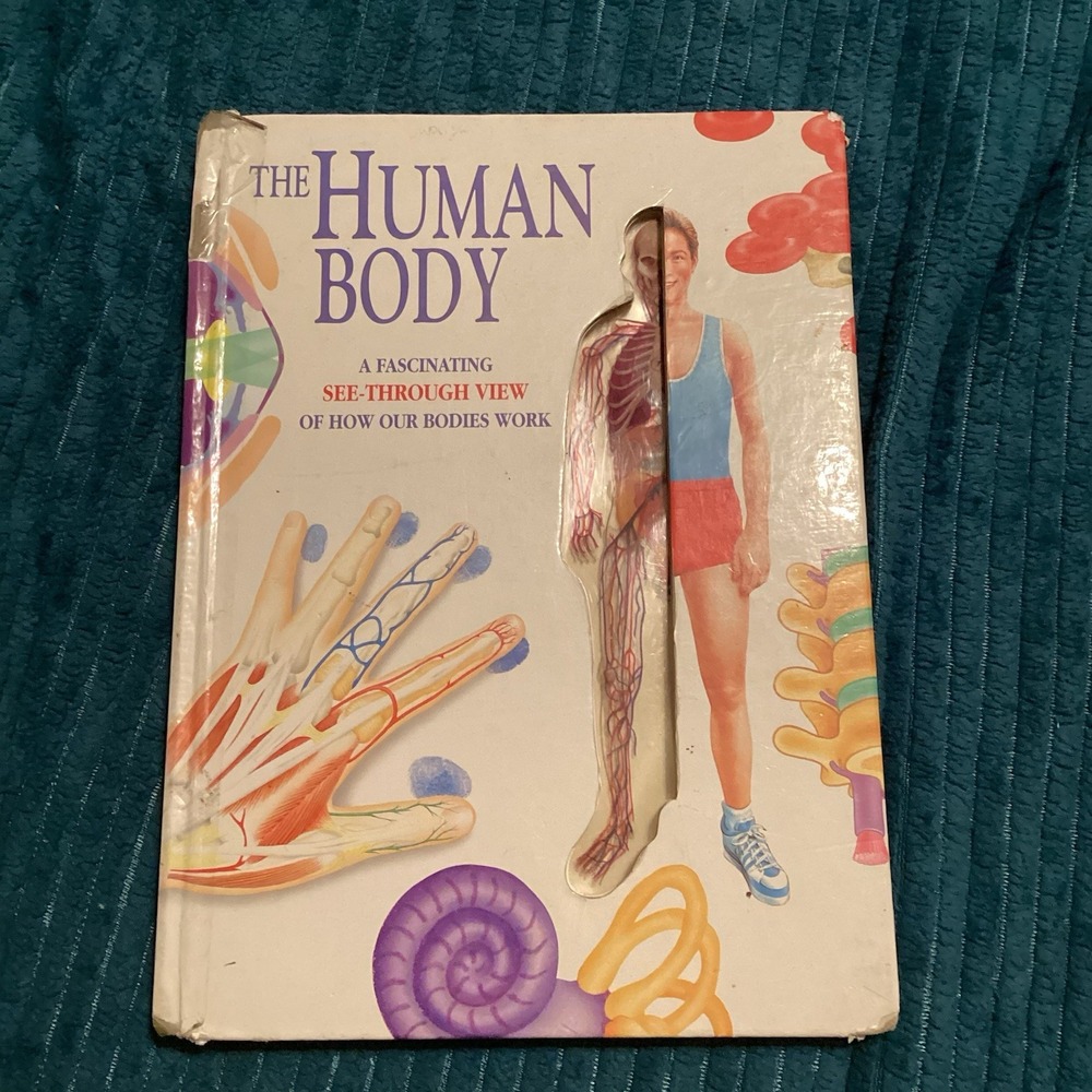 1993 The Human Body See Through Anatomy Vintage Book Hardback
